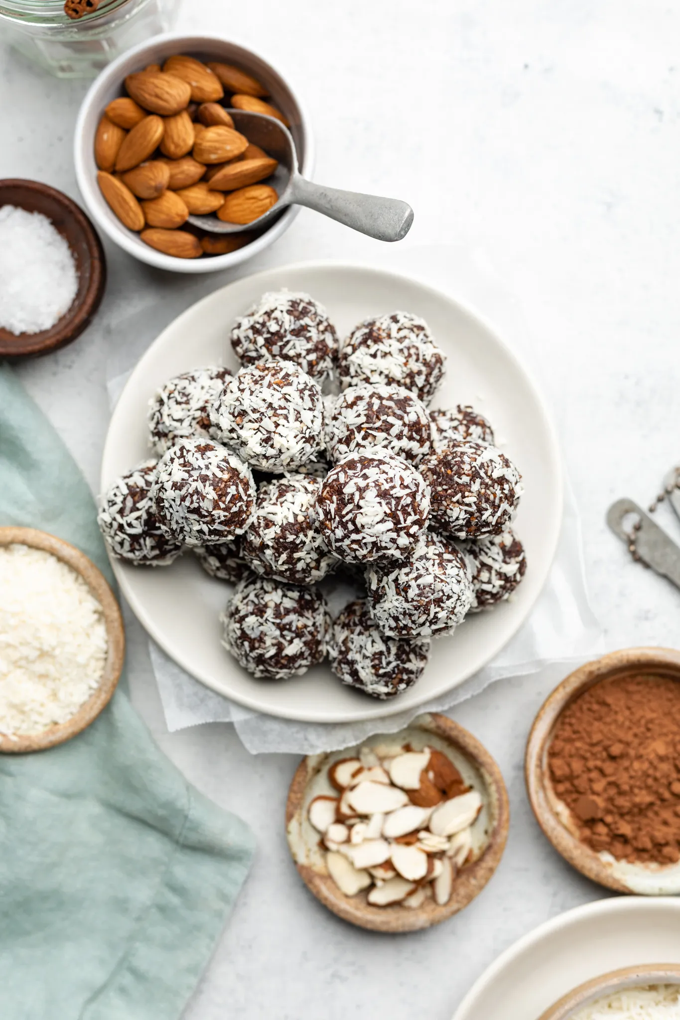 Coconut-Kissed Chocolate Almond Delights