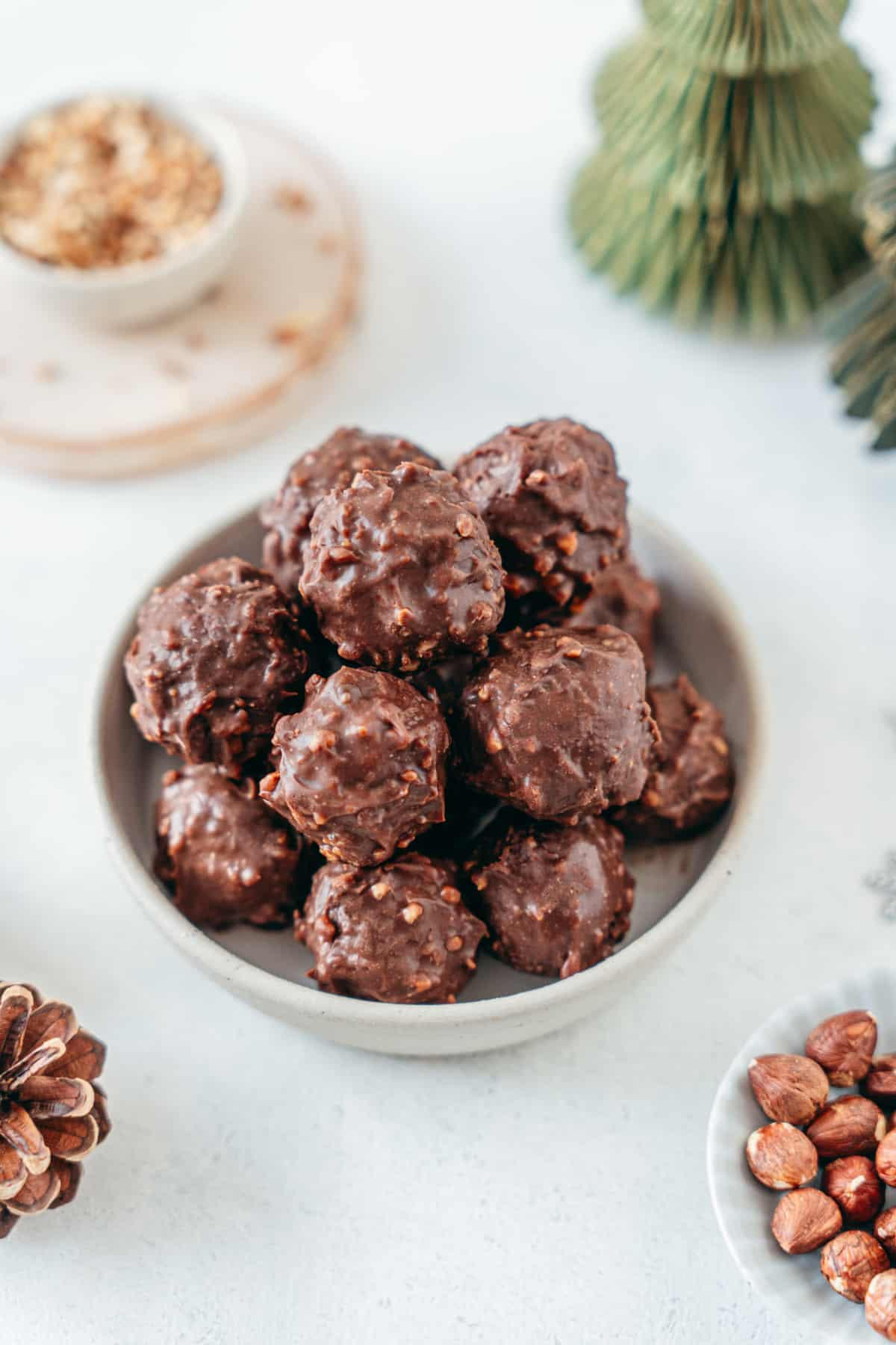 Almond with a Chocolate Coating and Crunchy Nuts